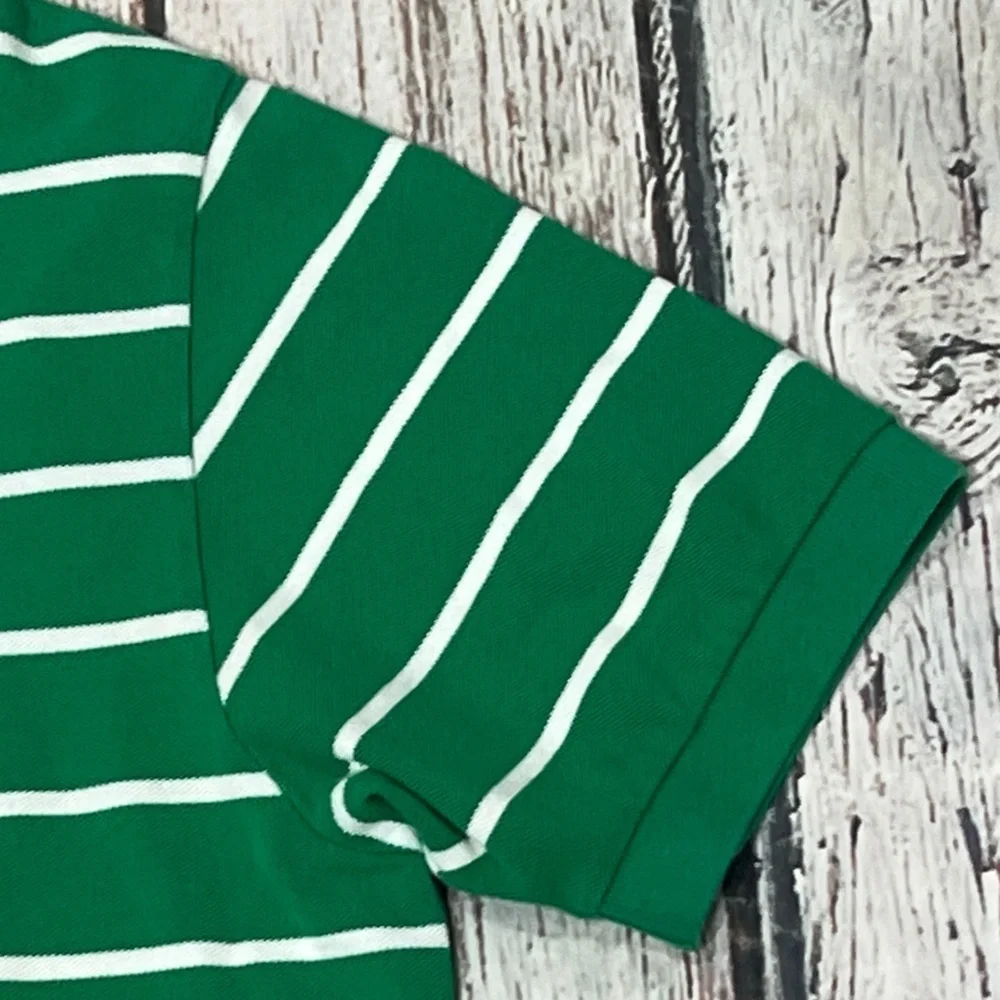 Polo Ralph Lauren Mens Striped Mens Golf Tennis Green Golfer Summer Shirt